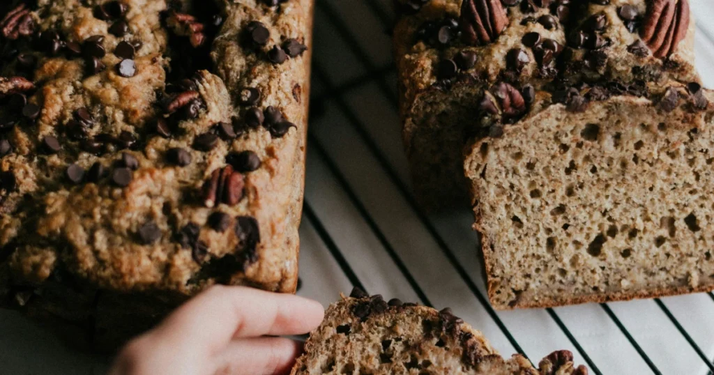 Moist and delicious banana bread made with oil, perfect for any occasion.