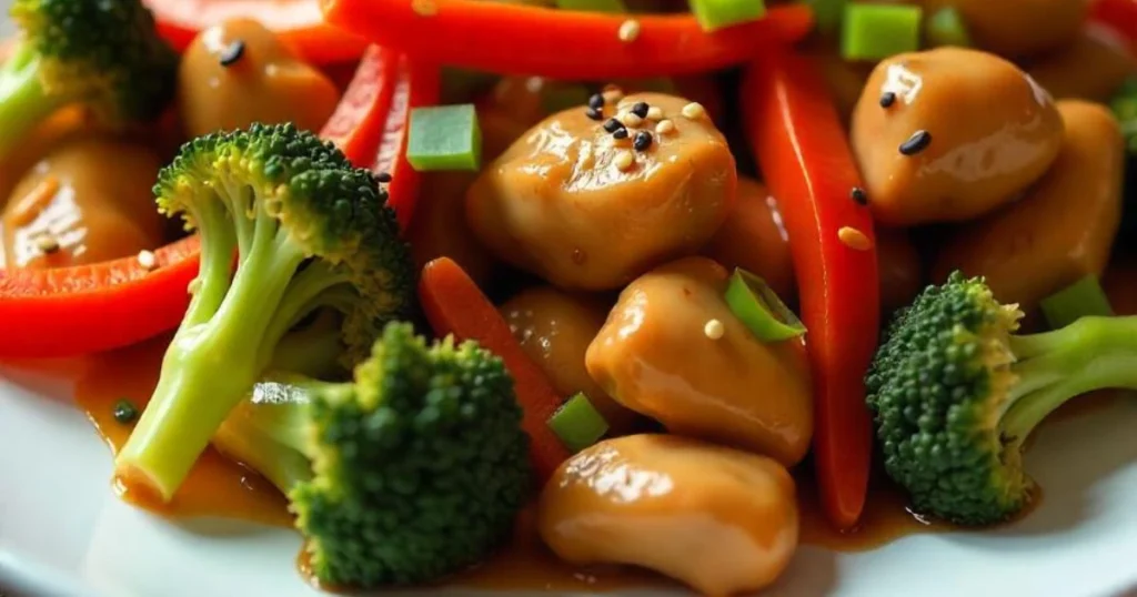 Delicious homemade Healthy Chicken Stir Fry Recipe with fresh vegetables