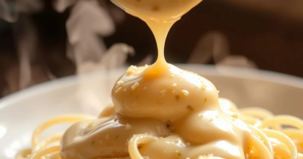 Creamy Garlic Parmesan Sauce Technique